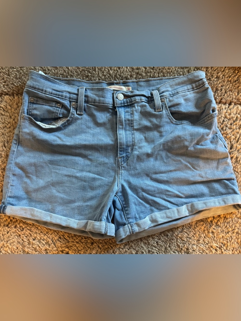 Levi's Light Blue Denim Women's Shorts